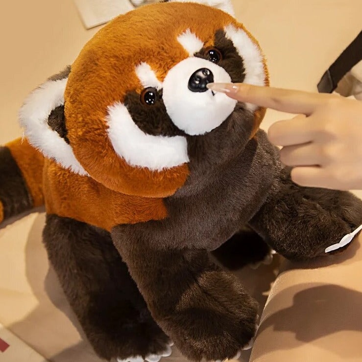 Standing Life-like Fluffy Red Panda Plush — image 7