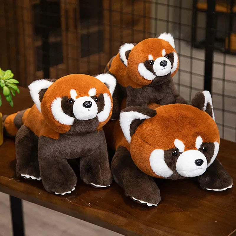 Standing Life-like Fluffy Red Panda Plush — image 3