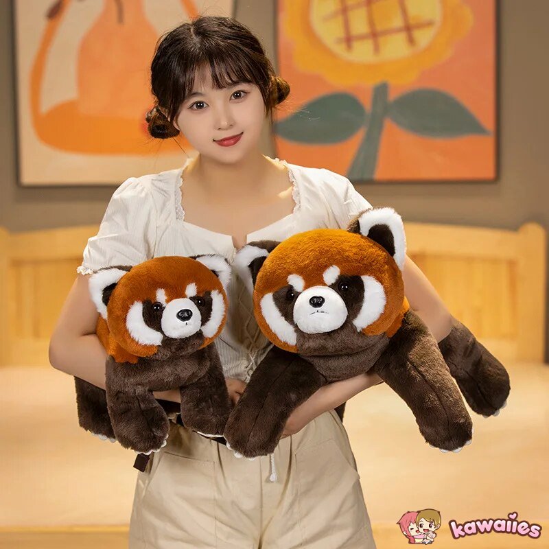 Standing Life-like Fluffy Red Panda Plush — image 9