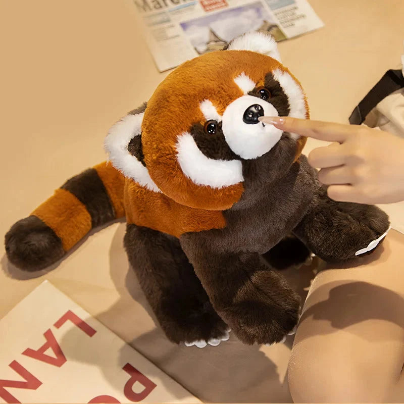 Standing Life-like Fluffy Red Panda Plush — image 8