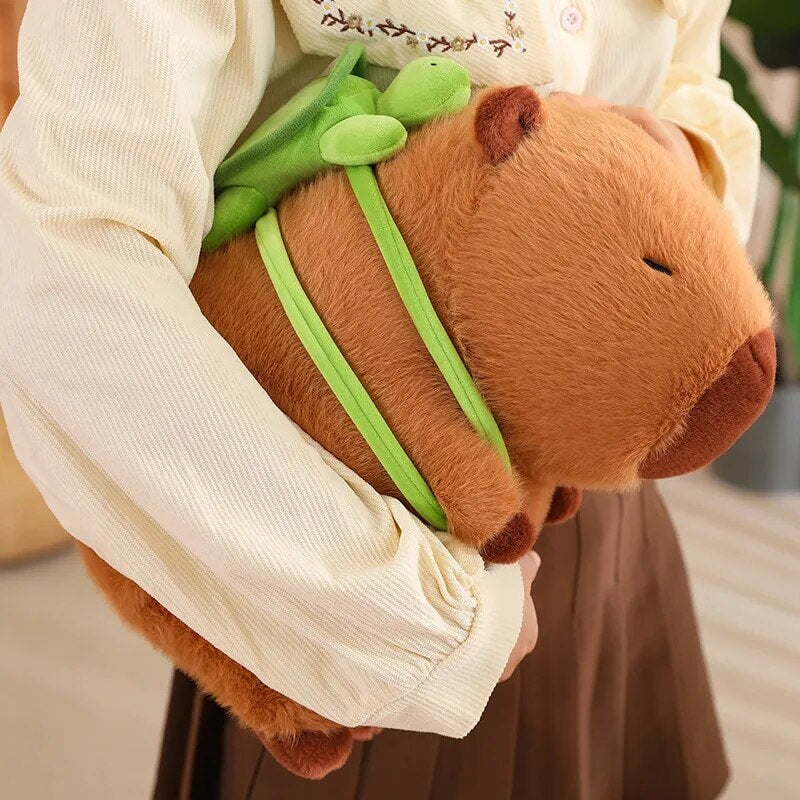The Adorable Capybara Turtle Back Pack Plushies — image 2