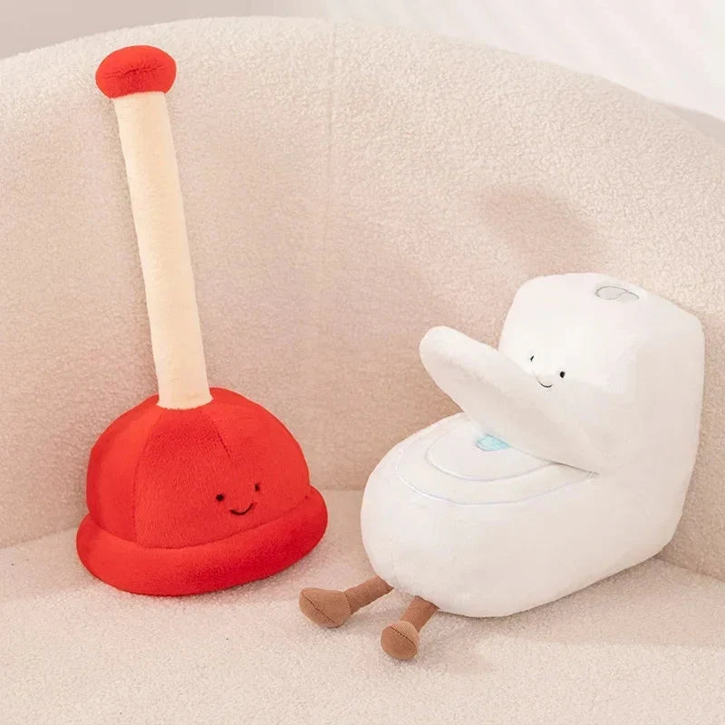 Toilet Buddies Poop Tissue Plunger Plushie Collection — image 3