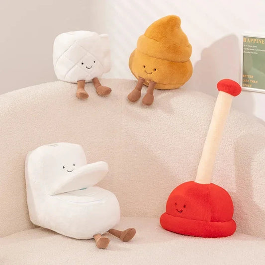 Toilet Buddies Poop Tissue Plunger Plushie Collection — image 1