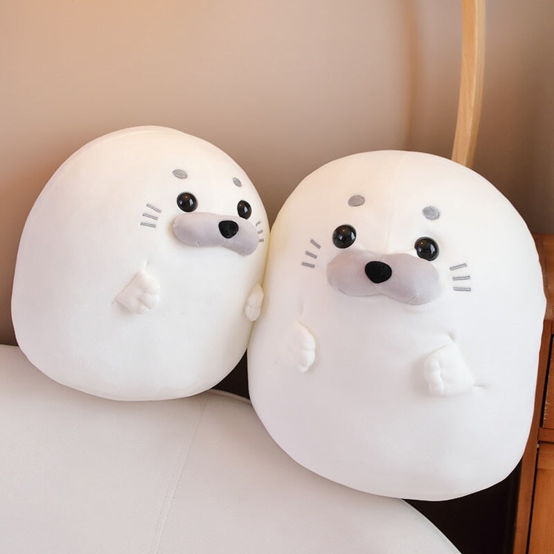 White Blue Baby Seal Plushies — image 5