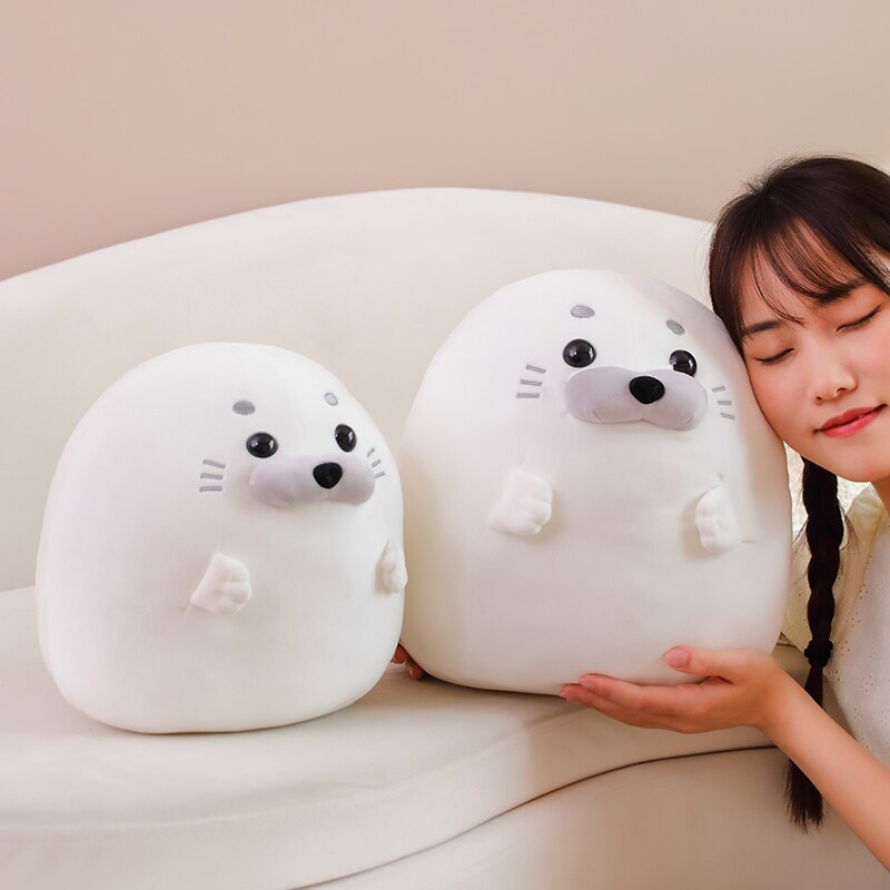 White Blue Baby Seal Plushies — image 9