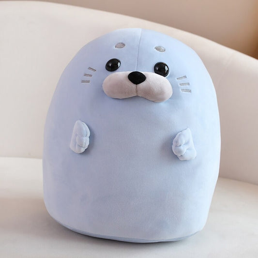 White Blue Baby Seal Plushies — image 1