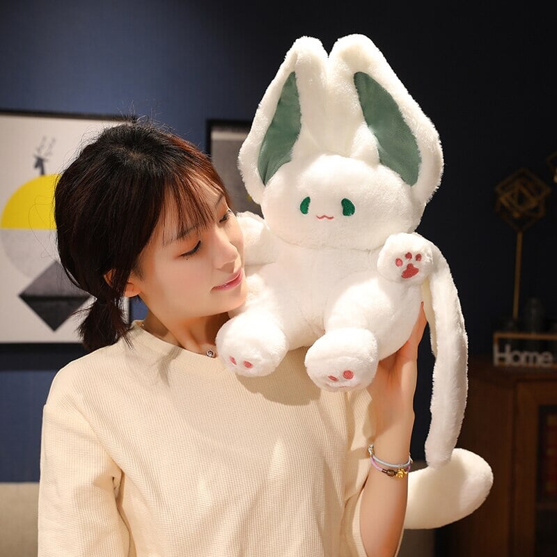 White Kawaii Fluffy Bat Plushie — image 5
