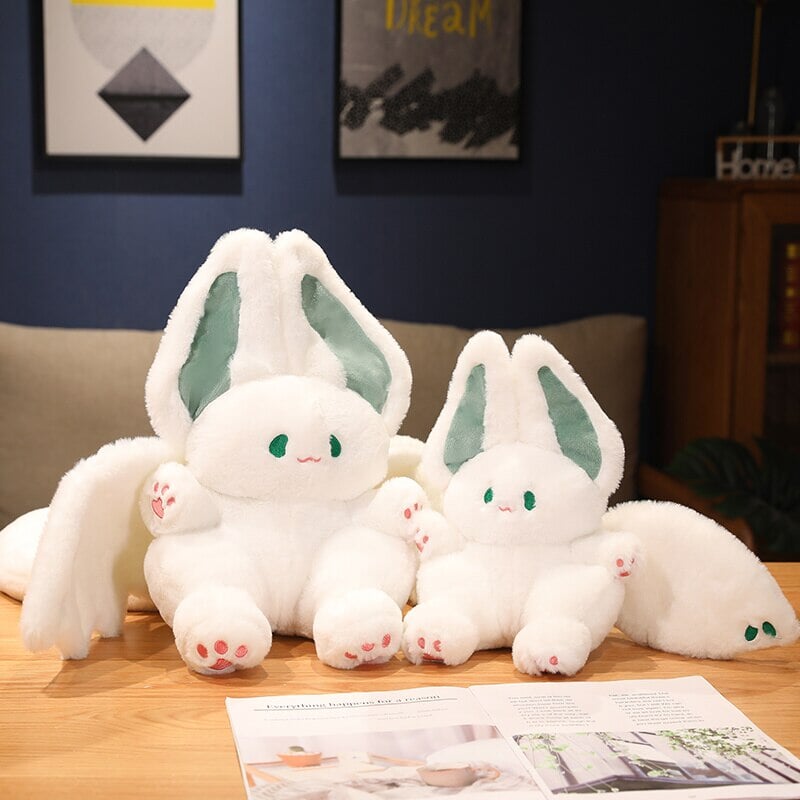 White Kawaii Fluffy Bat Plushie — image 10