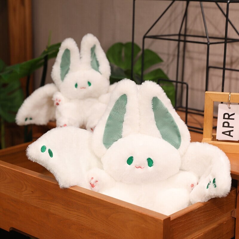 White Kawaii Fluffy Bat Plushie — image 12