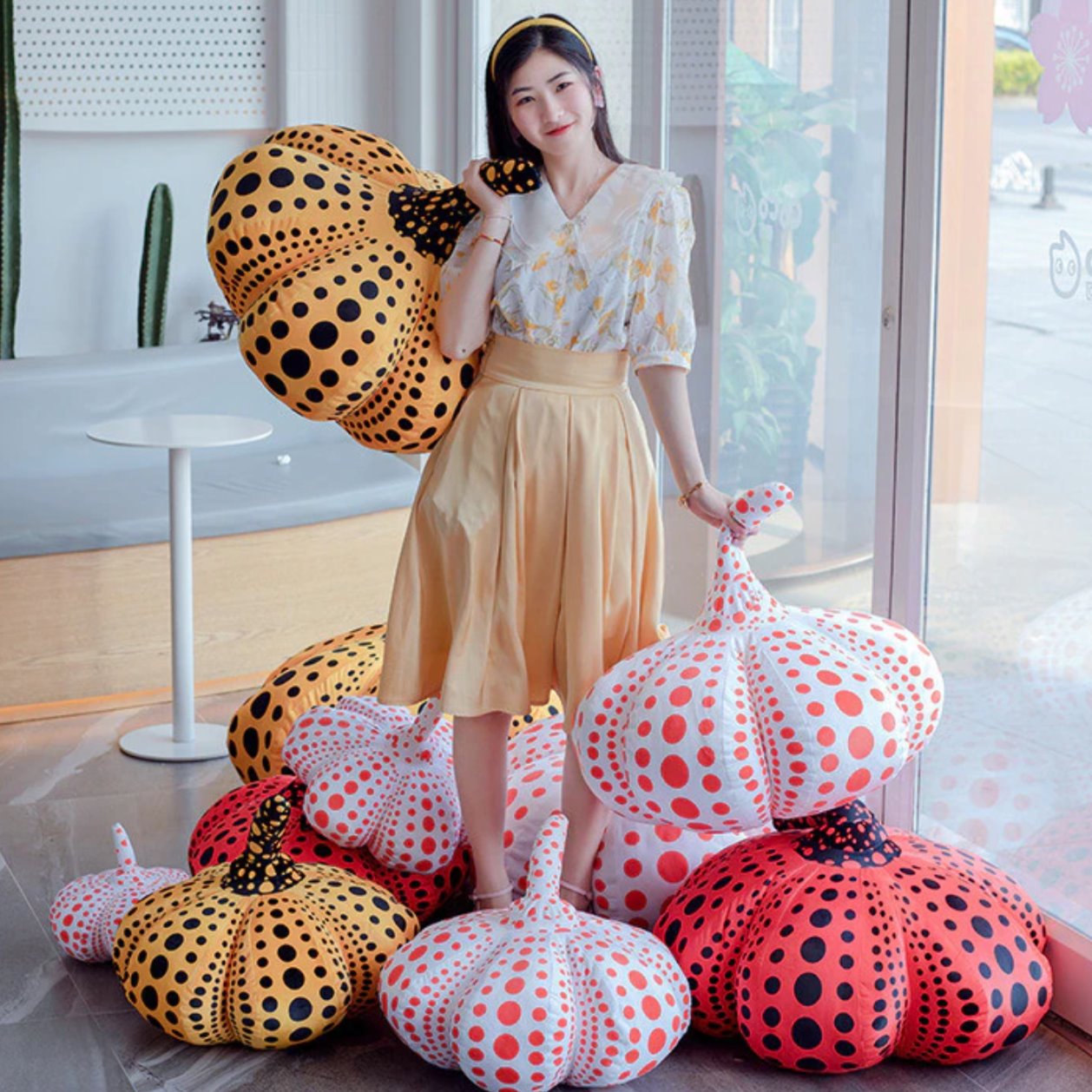 Yayoi Kusama Halloween Pumpkin Plushies — image 3