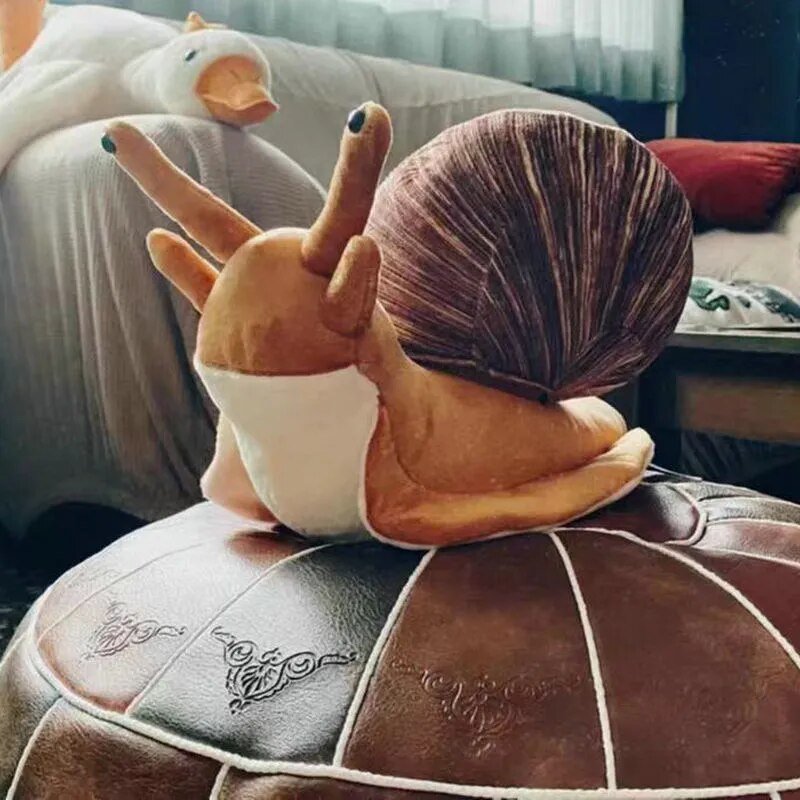 Large Realistic Land Snail Stuffed Animal, 16" | 40 cm — image 1