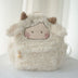 rose velvet lamb backpack