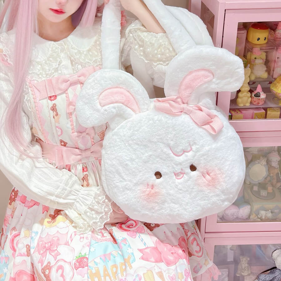 Cute Rabbit Dumpling Plushie Bag — image 3