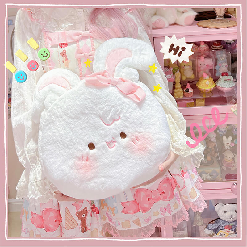 Cute Rabbit Dumpling Plushie Bag — image 4