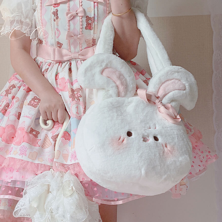 Cute Rabbit Dumpling Plushie Bag — image 5