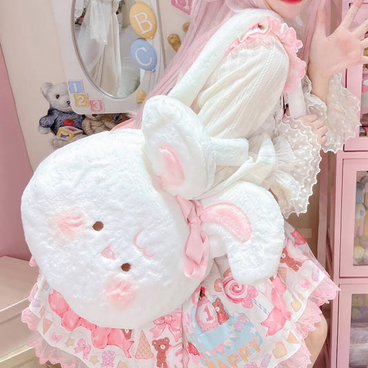 Cute Rabbit Dumpling Plushie Bag — image 1
