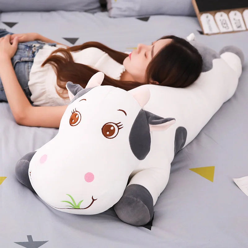 Long Cow Plushie – Soft Body Pillow, 20-43" | 50-110 cm — image 1