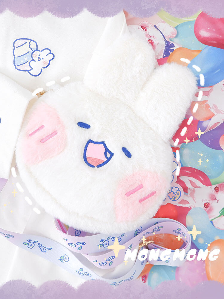 Lovely Mongmong Rabbit Crossbody Plush Bag — image 4