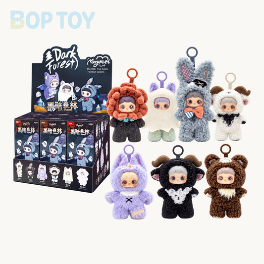 Maymei Dark Forest Series Vinyl Plush Keychain Blind Box — retail packaging and possible styles; actual contents depend on the selected option