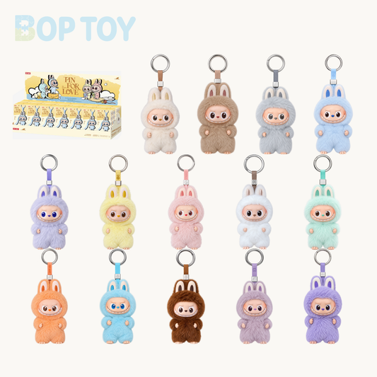 POP MART Labubu The Monsters PIN FOR LOVE Series Plush Pendant Blindbox (A-M) — retail packaging and possible styles; actual contents depend on the selected option
