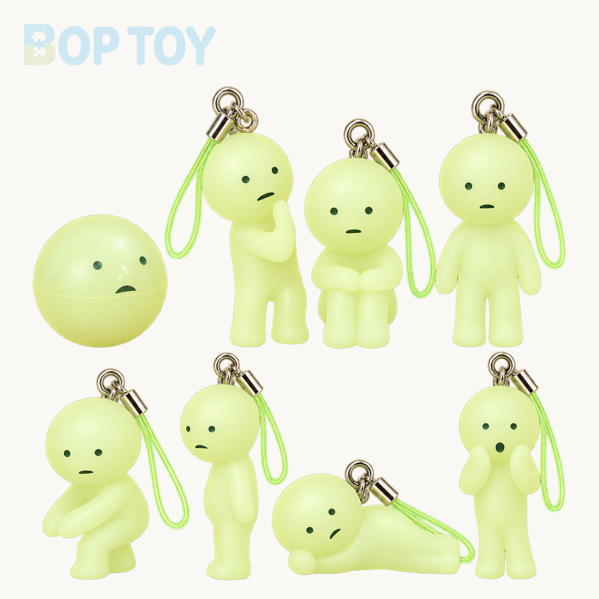 Smiski Figure Keychain Strap Series 1 Blind Capsule — retail packaging and possible styles; actual contents depend on the selected option