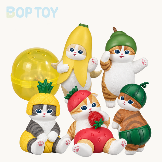 Mofusand Fruit Nyan Gachapon Blindbox Capsule Mini Figurines — retail packaging and possible styles; actual contents depend on the selected option
