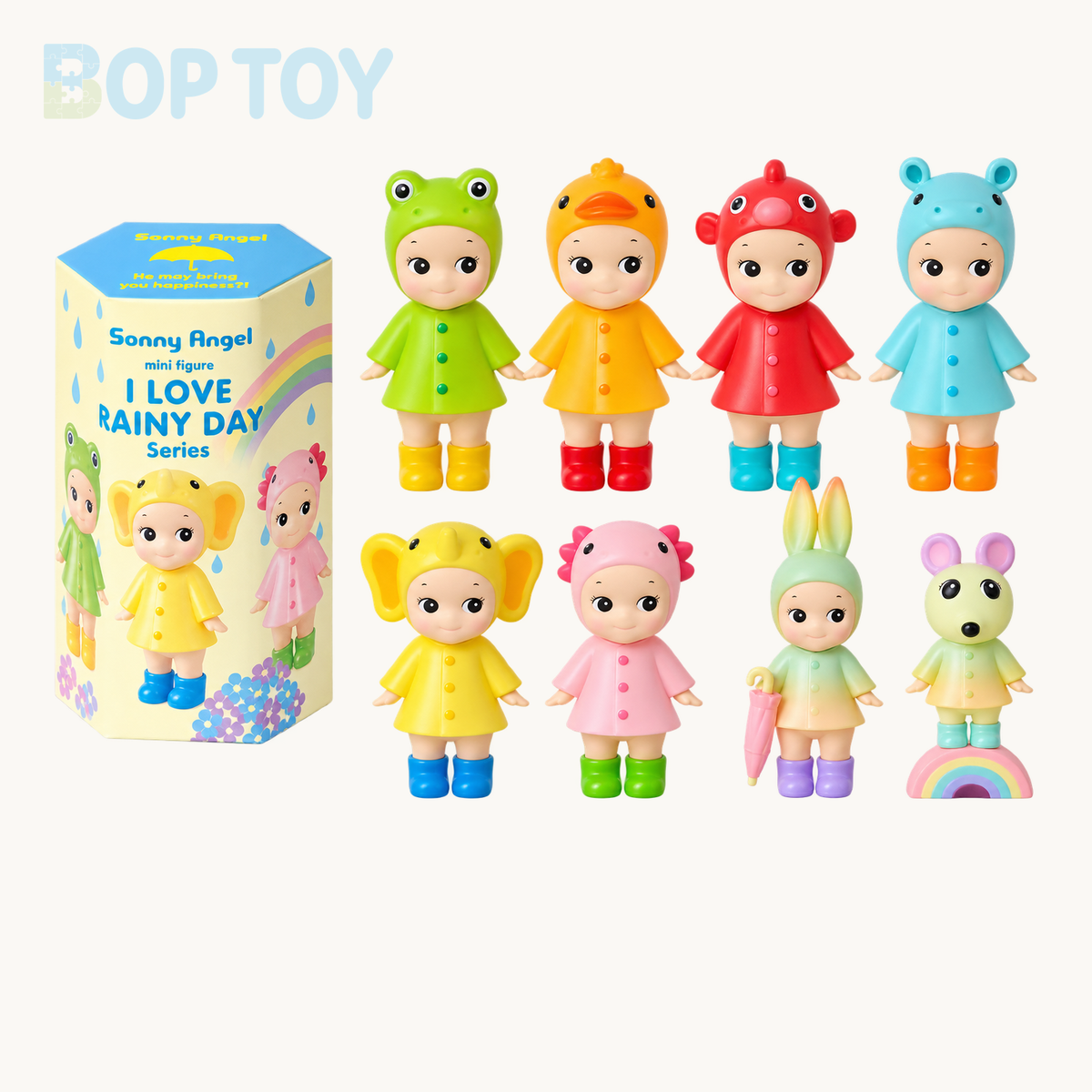 Sonny Angel I Love Rainy Day Series Mini Figure — retail packaging and possible styles; actual contents depend on the selected option