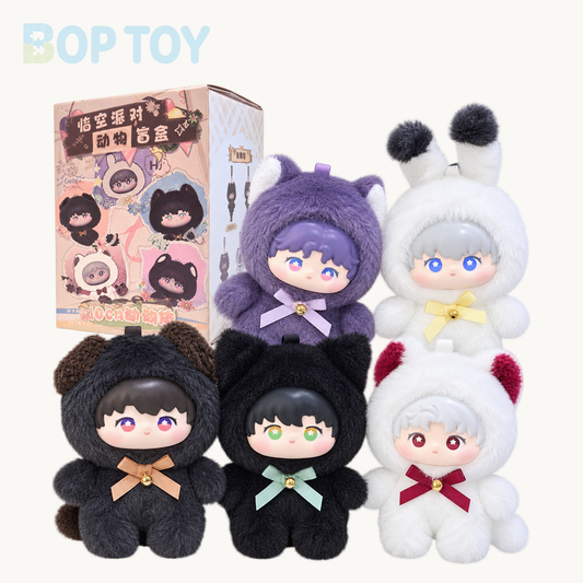 Love and Deepspace Animal Party Series Plushie Keychain Blind Box — retail packaging and possible styles; actual contents depend on the selected option