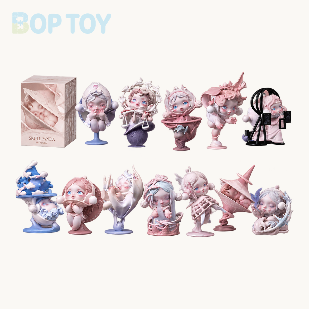 POP MART SKULLPANDA The Paradox Series Figures Blindbox — retail packaging and possible styles; actual contents depend on the selected option