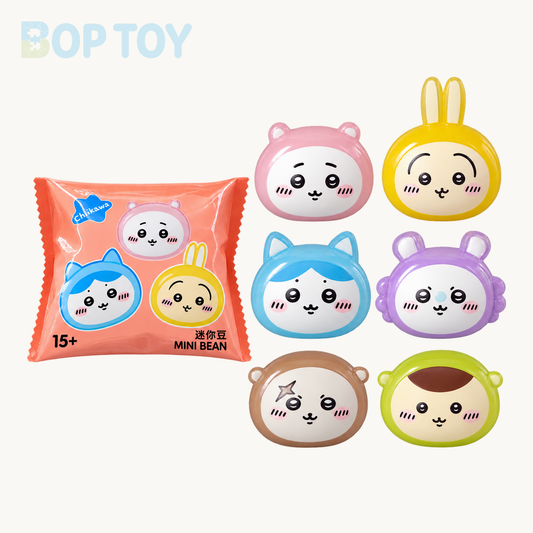 Miniso Chiikawa Mini Bean Blindbag — retail packaging and possible styles; actual contents depend on the selected option