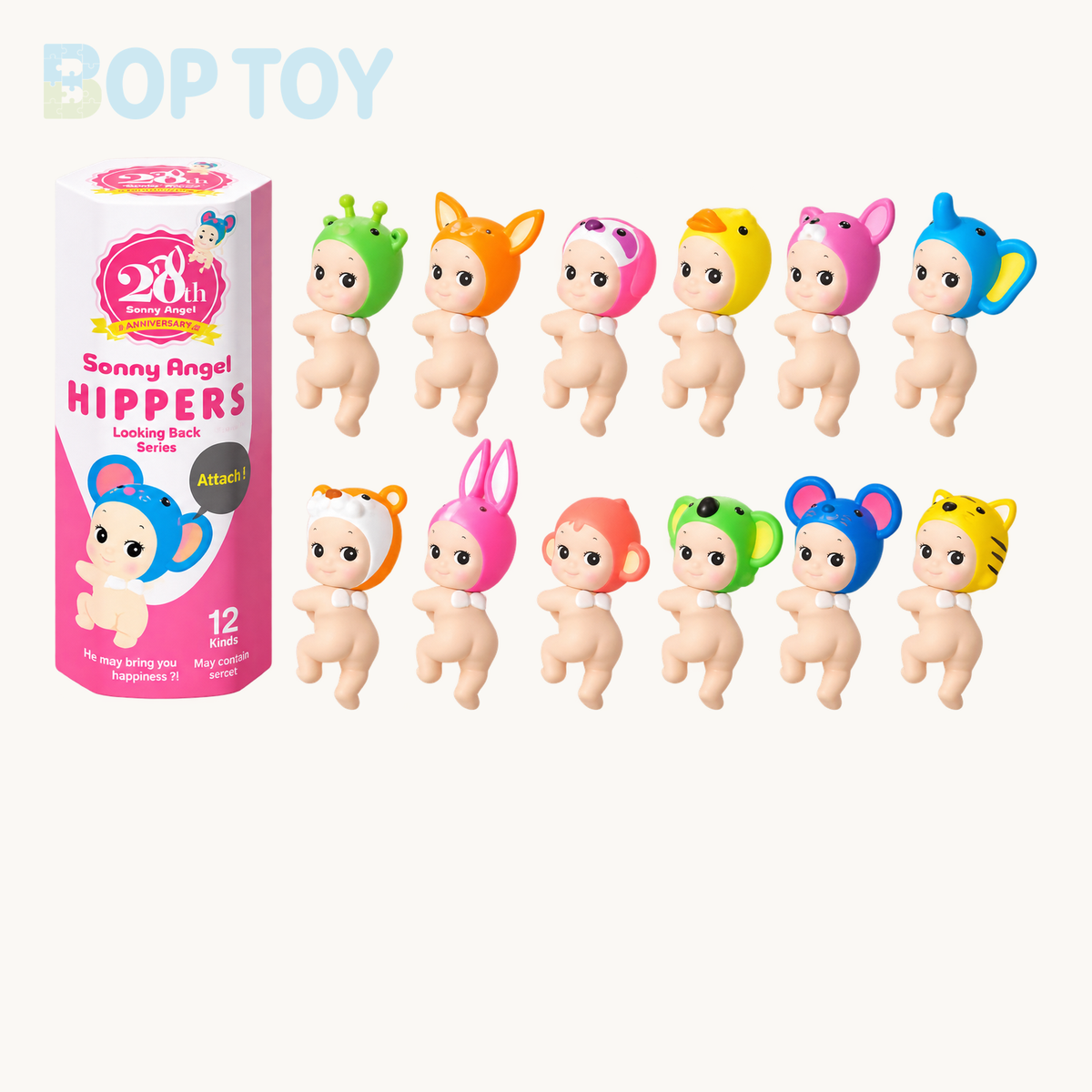 Sonny Angel Hippers Looking Back Series Figurine — retail packaging and possible styles; actual contents depend on the selected option