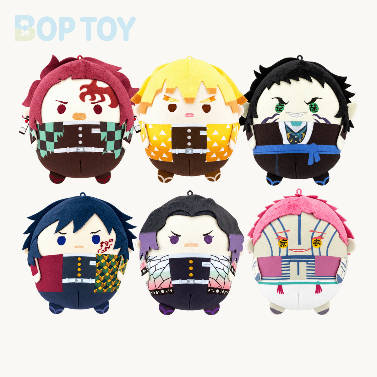 Demon Slayer Kimetsu no Yaiba Fuwakororin 10 Plush Blindbox — retail packaging and possible styles; actual contents depend on the selected option