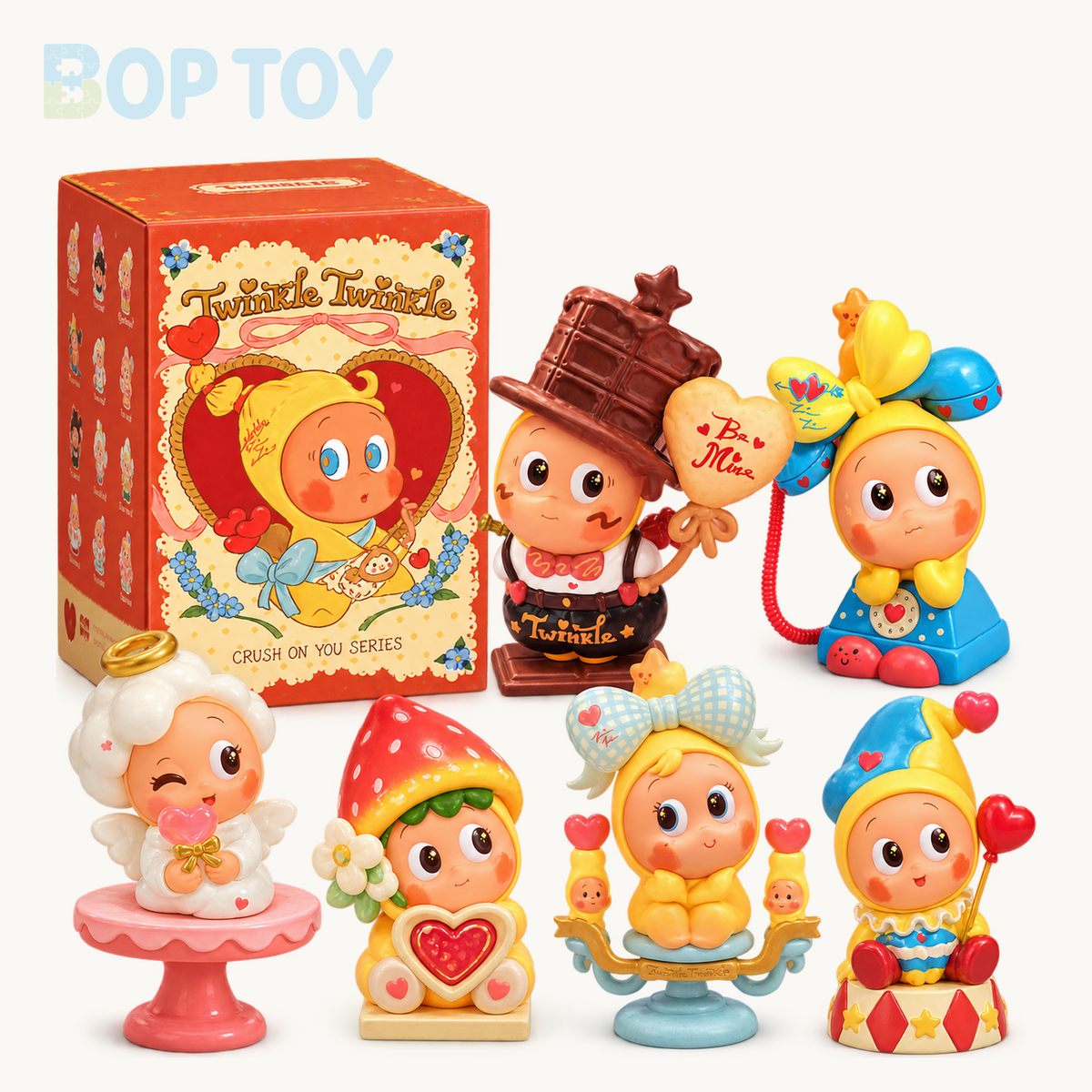 POP MART Twinkle Twinkle Crush On You Series Figures Blindbox — retail packaging and possible styles; actual contents depend on the selected option