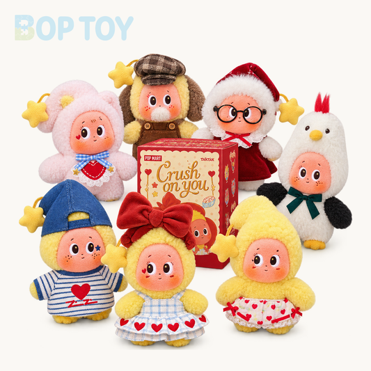 POP MART Twinkle Twinkle Crush On You Series Plush Pendant Blindbox — retail packaging and possible styles; actual contents depend on the selected option