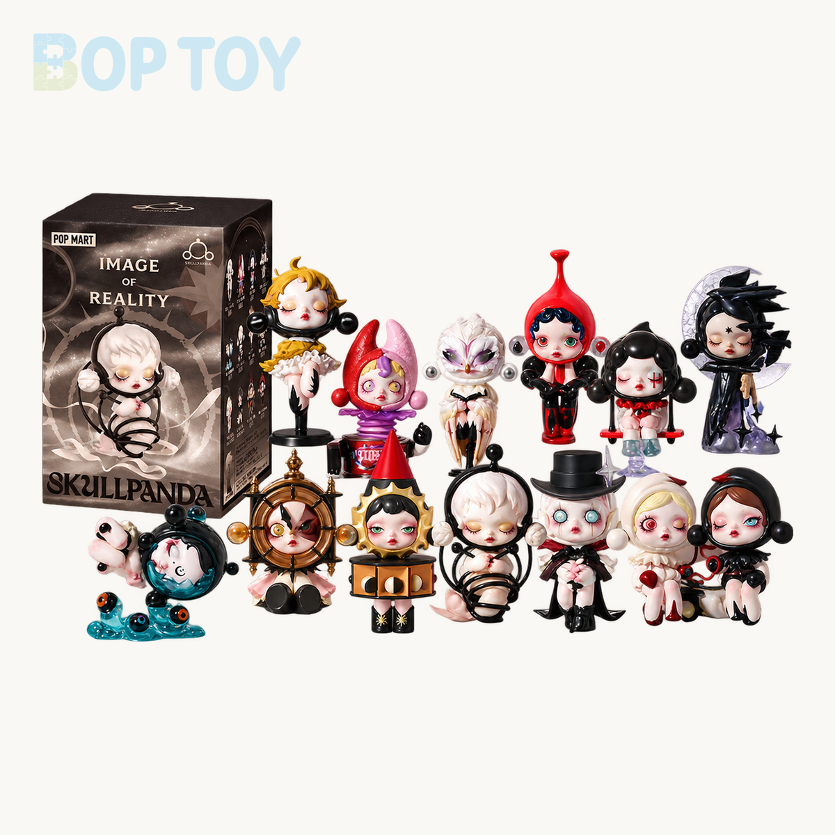 POP MART SKULLPANDA Image Of Reality Series Figures Blindbox — retail packaging and possible styles; actual contents depend on the selected option