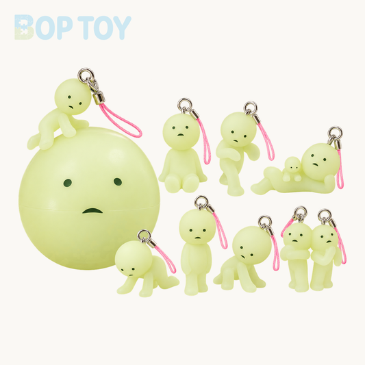 Smiski Figure Keychain Strap V4 Blind Capsule — retail packaging and possible styles; actual contents depend on the selected option