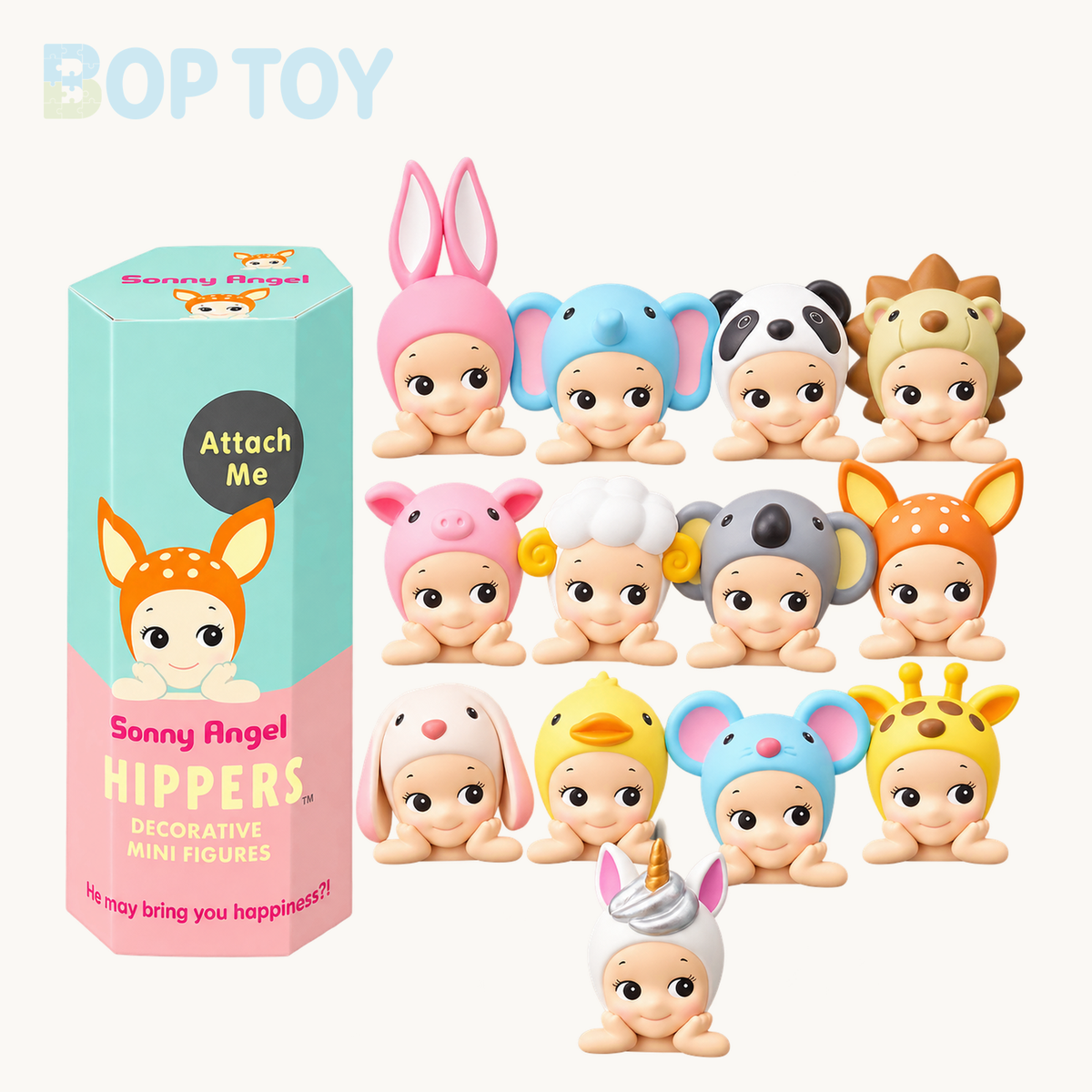Sonny Angel Hippers Animal Series Blindbox — retail packaging and possible styles; actual contents depend on the selected option