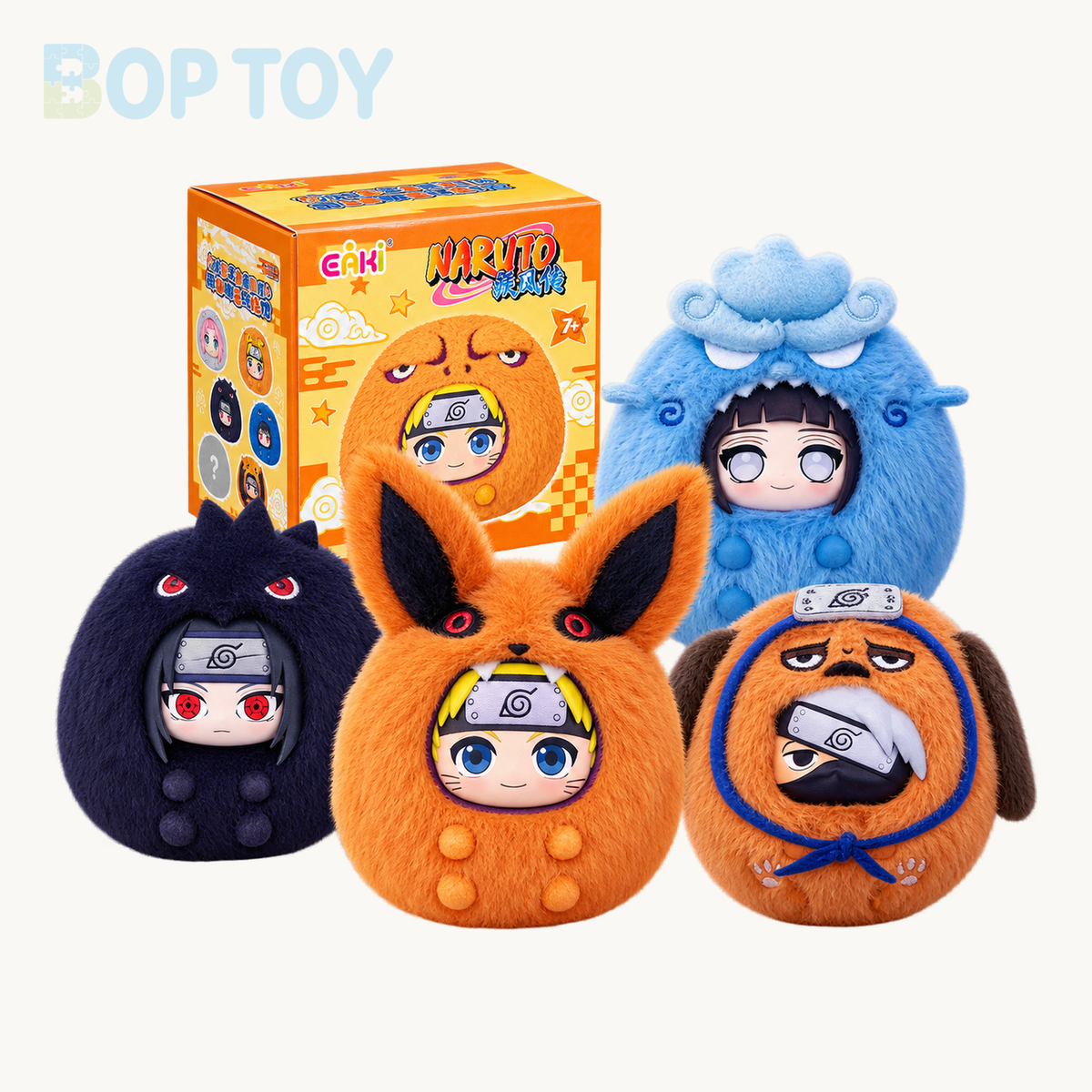 Naruto Shippuden Beast Party Cute Dudu Series Plush Blind Box — retail packaging and possible styles; actual contents depend on the selected option