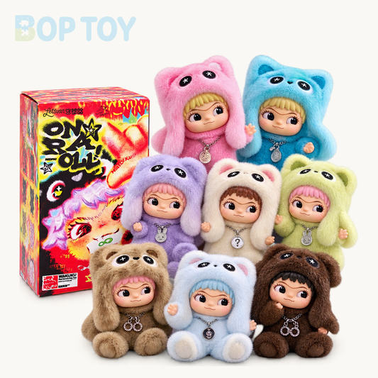 WAKUKU On a Roll Series Plush Dolls Blindbox — retail packaging and possible styles; actual contents depend on the selected option