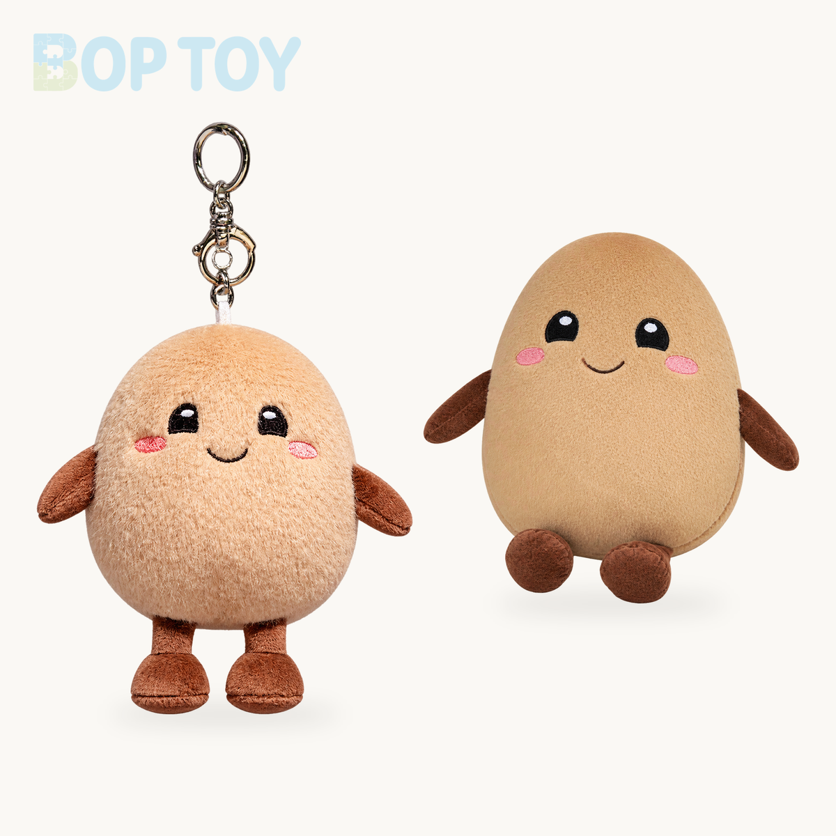 Potato Plush Toy - Soft Soothing Veggie Doll, 5-18" | 13-45 cm product selection on a cream background
