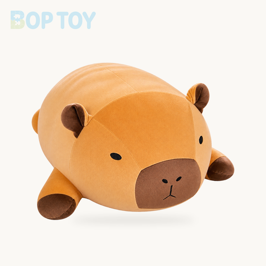 Huge Snuggly Capybara Plushie product selection on a cream background