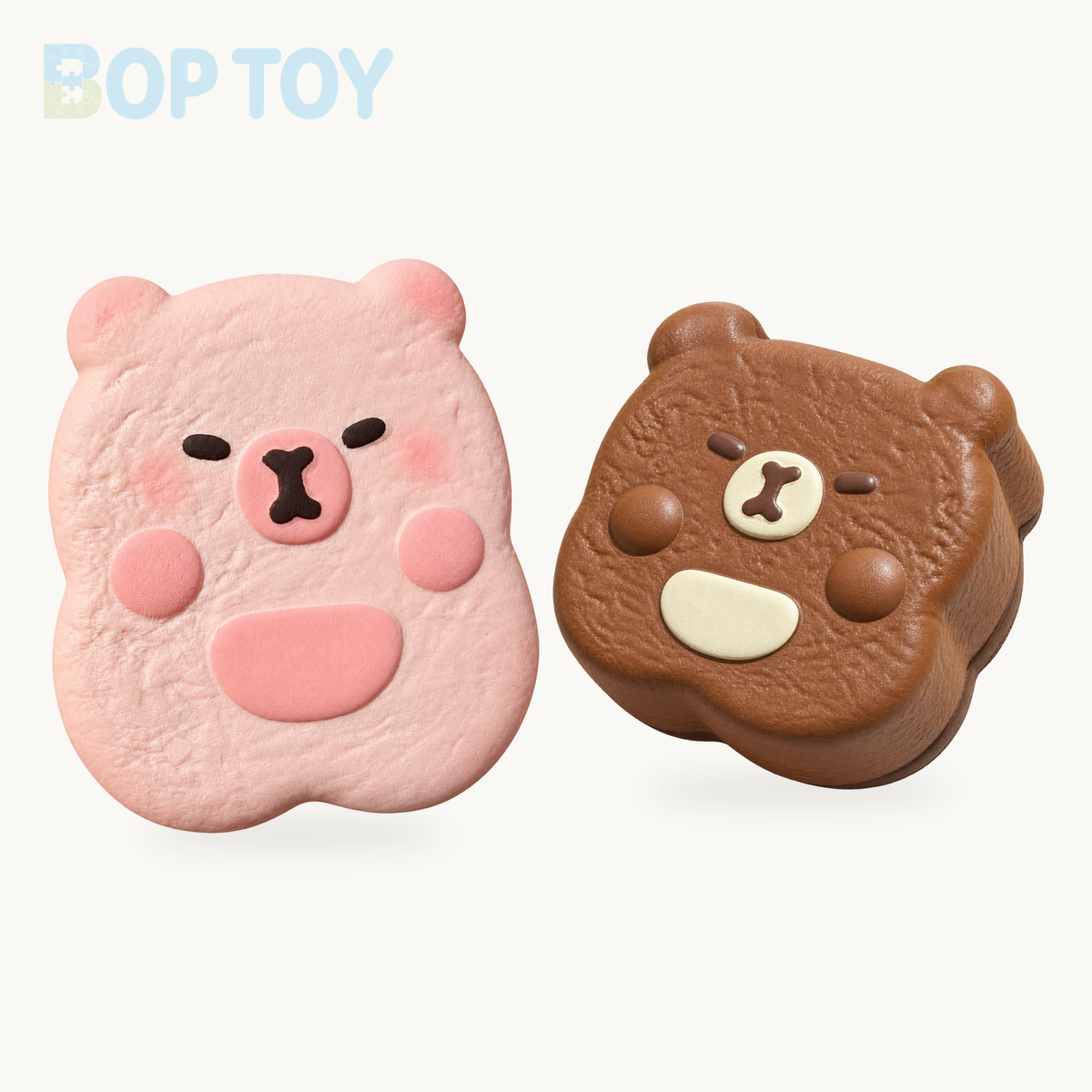 Capybara Slow Rising Squishy Stress Relief Decompression Toy product selection on a cream background