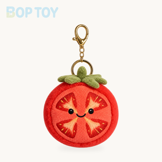 Tomato Plush Pendant, 10 cm product selection on a cream background