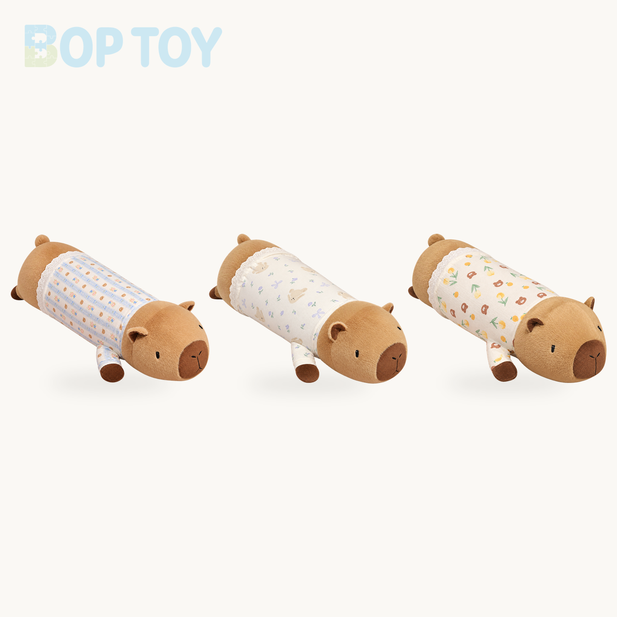 Sleepy Capybara Pyjamas Long Snuggle Buddy product selection on a cream background