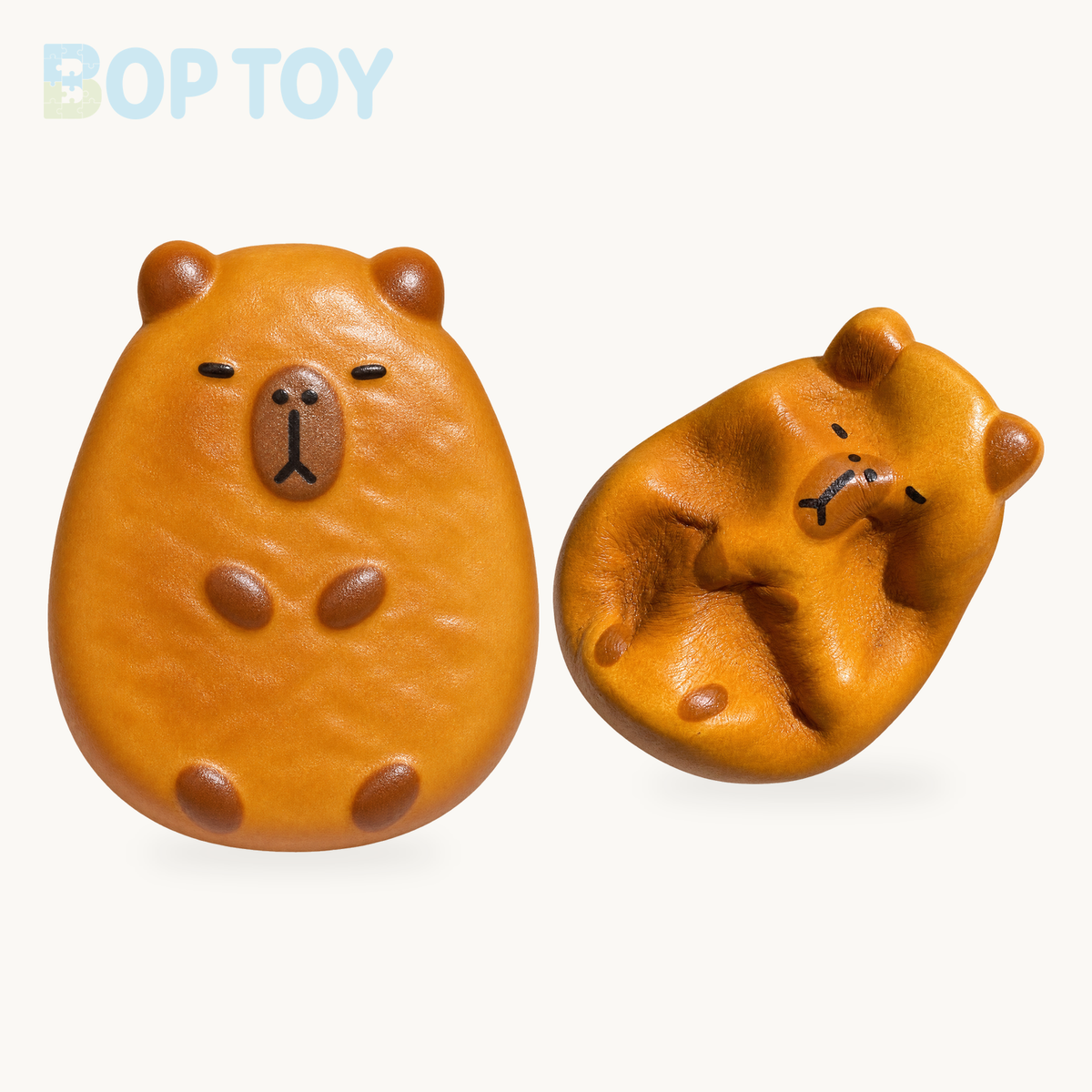 Capybara Hash Brown Slow Rising Squishy Stress Relief Decompression Toy product selection on a cream background
