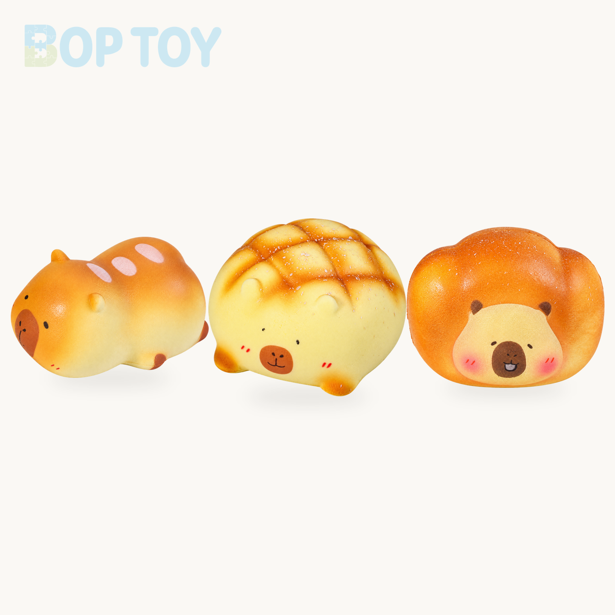 Bear Slow Rising Squishy Stress Relief Decompression Toy product selection on a cream background