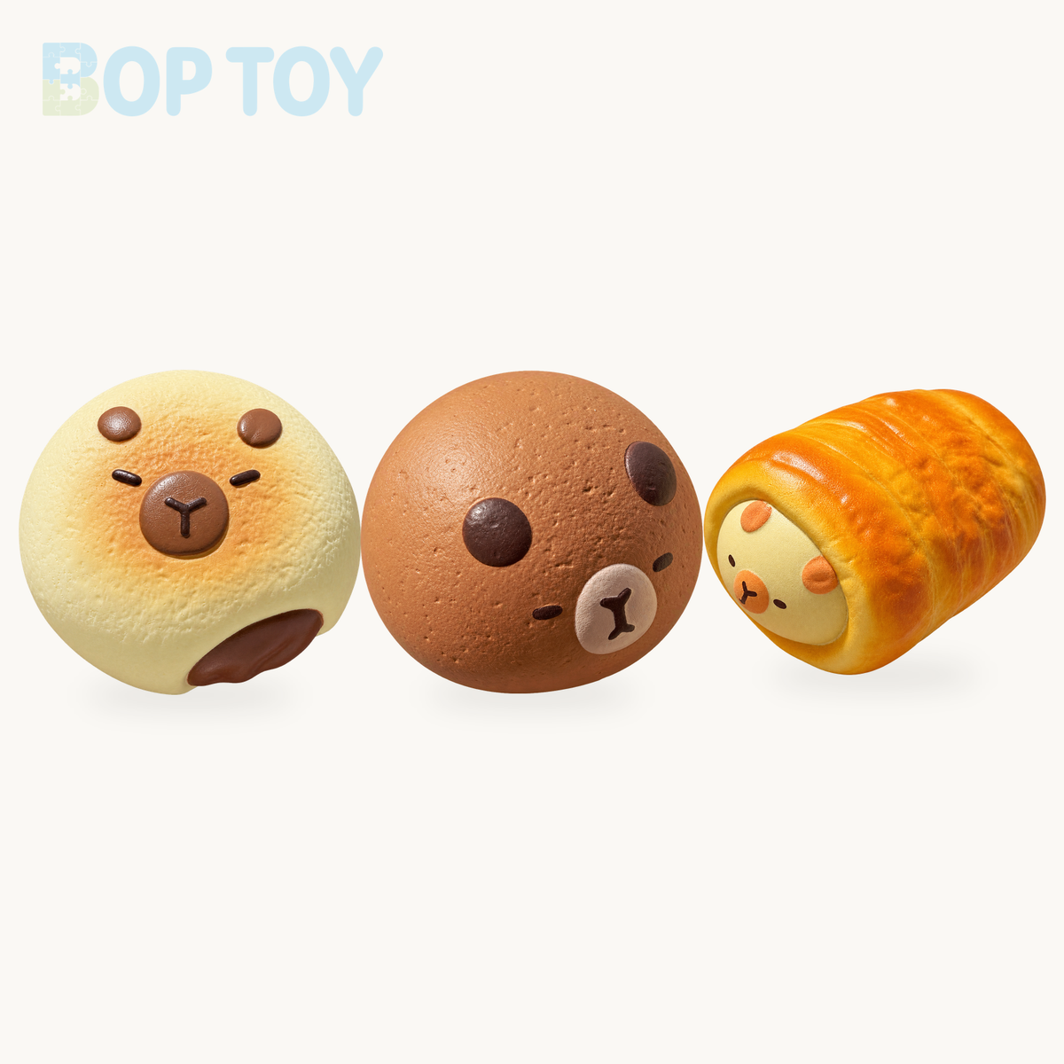 Slow Rising Squishy Capybara Stress Relief Decompression Toy product selection on a cream background