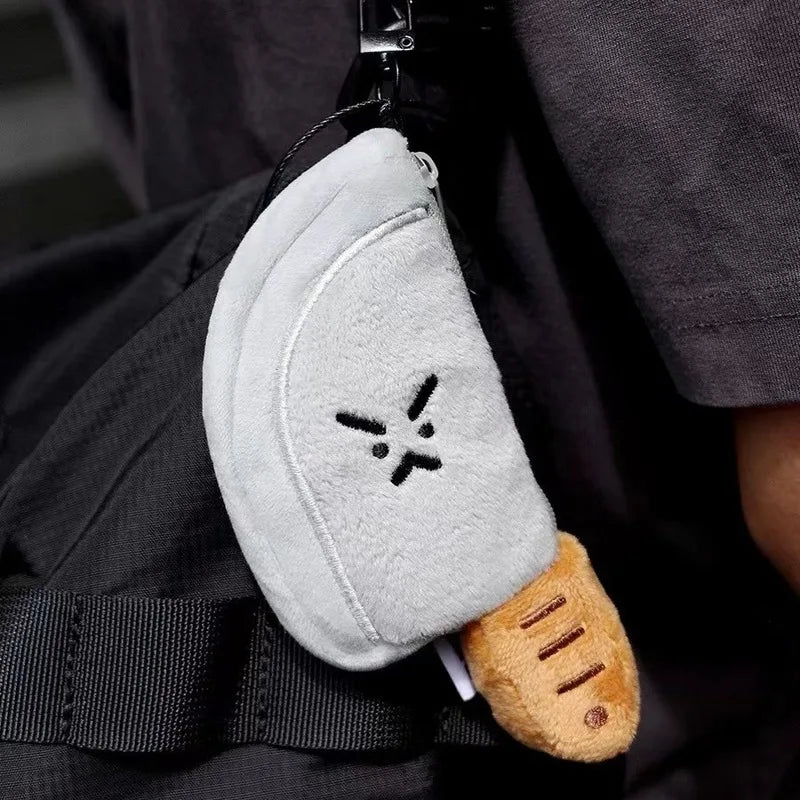 Mini Knife Plushie Keychain – Small Plush Storage for Earbuds — image 1