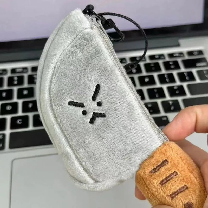 Mini Knife Plushie Keychain – Small Plush Storage for Earbuds — image 2
