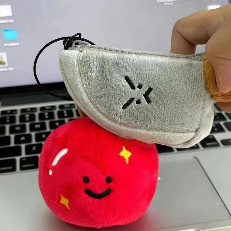 Mini Knife Plushie Keychain – Small Plush Storage for Earbuds — image 3